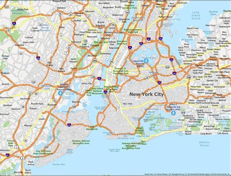 New York City Map .
